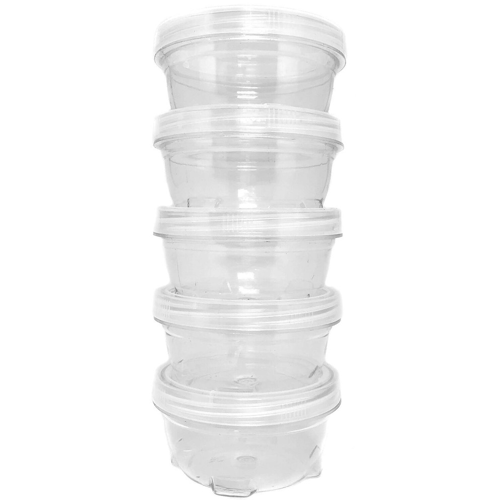 Storage Containers Stackable Interlocking Detachable with Lid 5 for Beads Crafts