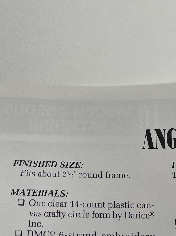 Annie's Attic Angles Watching Me Plastic Canvas Pattern