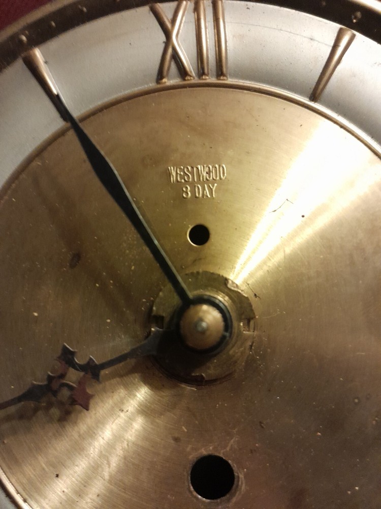 A German Brass-Mounted Clock and Barometer