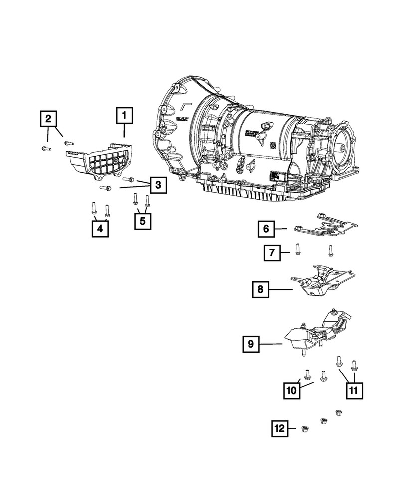 Genuine Mopar Transmission Mount Bracket 68280951AD