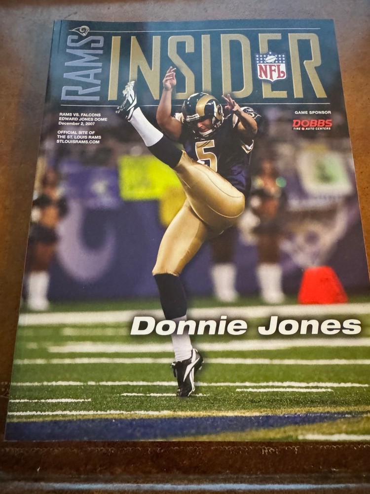 2007 St Louis Rams Atlanta Falcons Program Isaac Bruce 5th All Time