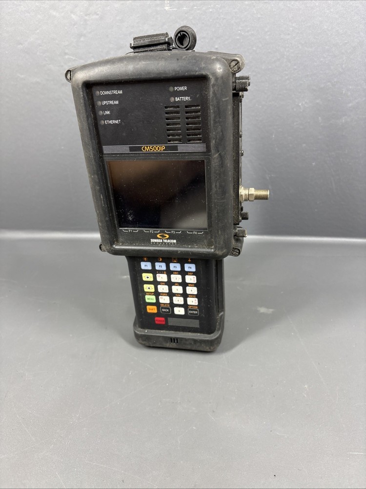 CM500IP SUNRISE TELECOM COAX CABLE TESTER & CABLE MODEM NETWORK ANALYZER