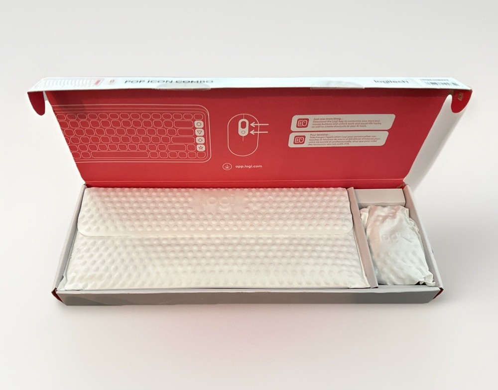 Logitech POP ICON Combo, Bluetooth Keyboard and Mouse Combo - Rose