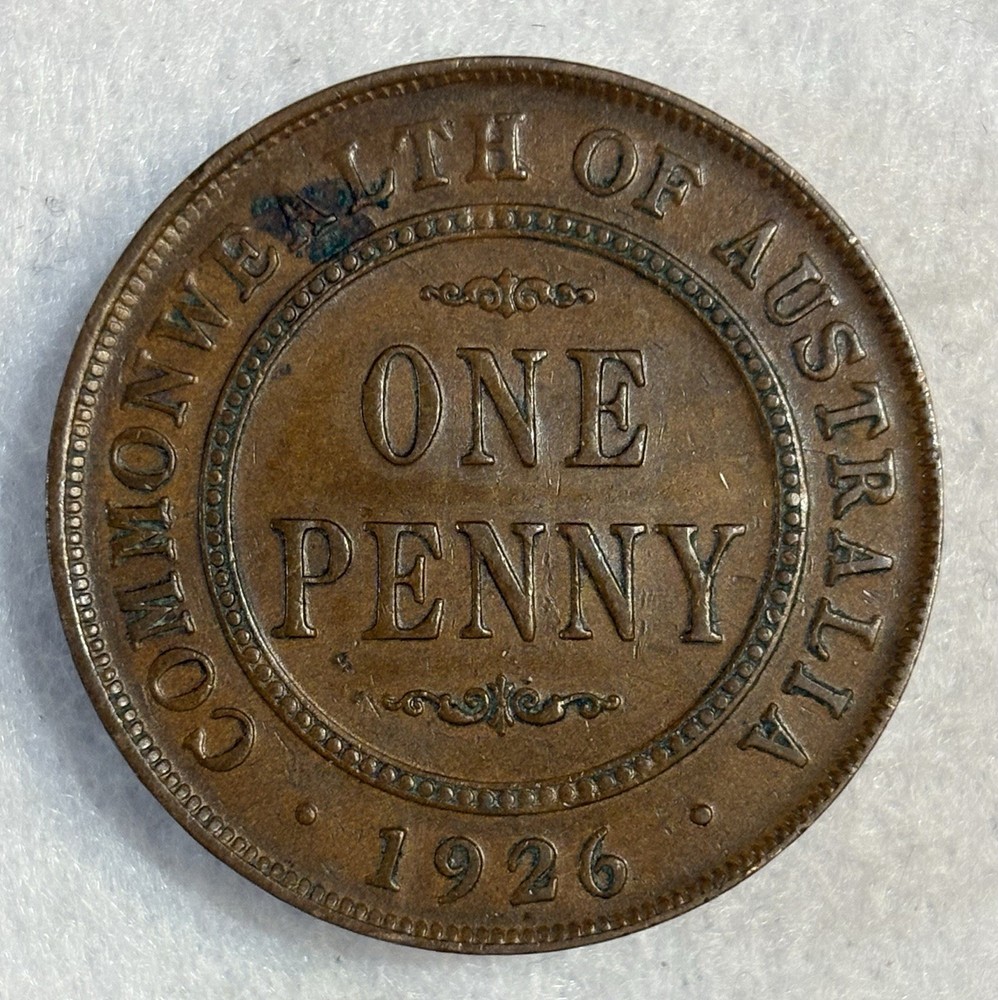 1926 Large One Cent Australia Excellent Condition