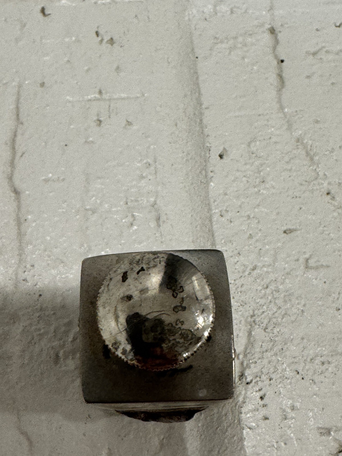 Silver Plate Tea Caddy with Animals no markings