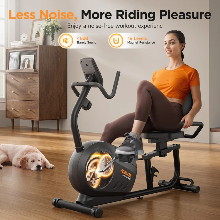 YOSUDA RC-MAX Recumbent Exercise Bike For Home Safe Low-Stress Workouts