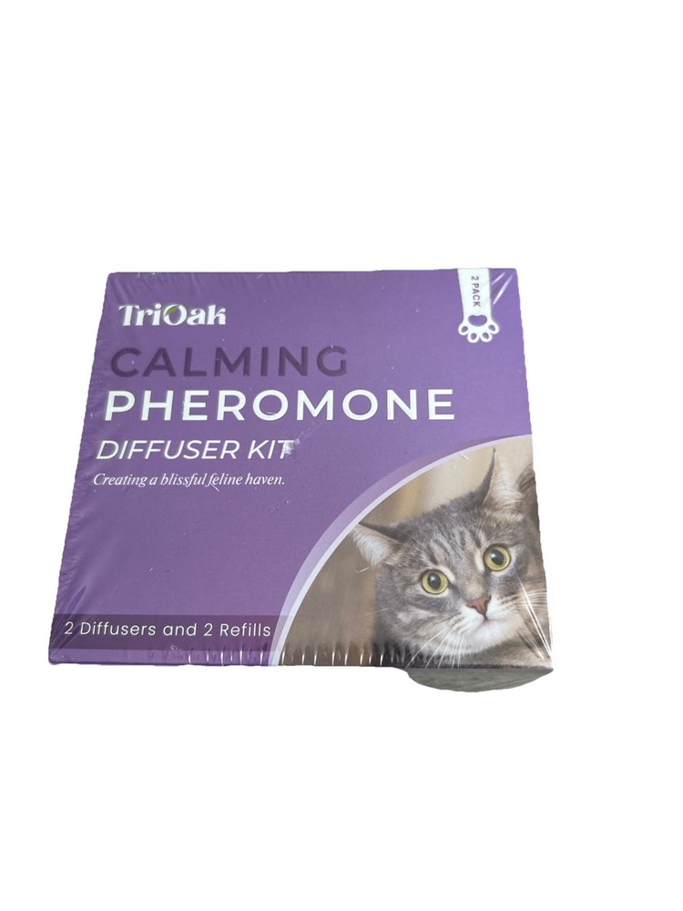 Tri-Oak Cat Calming Pheromone Diffuser Set (2 Diffusers And 2 Refills) 2 Boxes