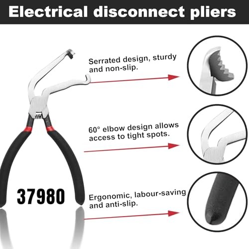 Electrical Disconnect Pliers, Electrical Connector Pliers Set 4-Black