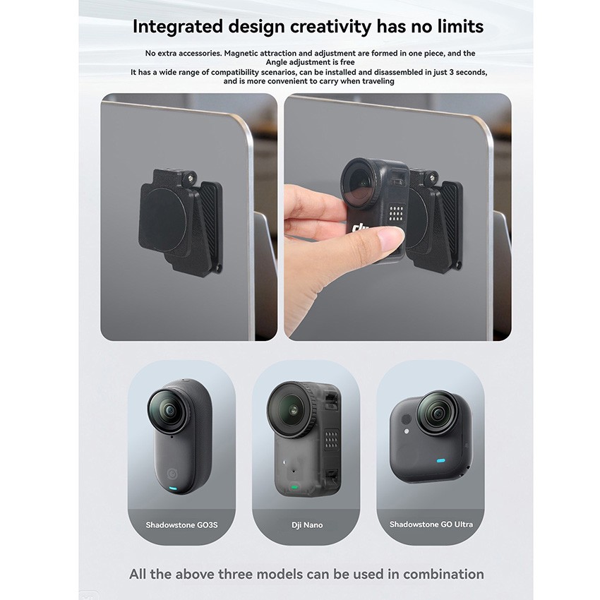 Quick-Release Base Magnetic Backplane Bracket Accessories for DJI NANO