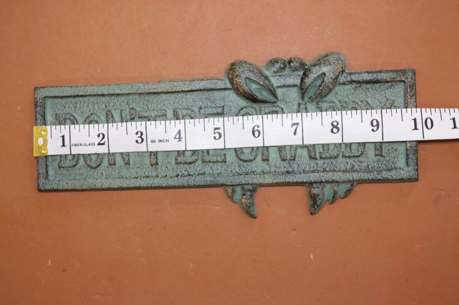 Don't Be Crabby Wall Plaque, Metal,kitchen decor,patio area,gifts BL-66