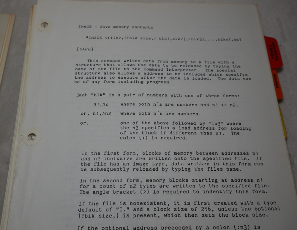 PTDOS 1.4 Processor Technology Disk Operating System 1977 Original User's Guide