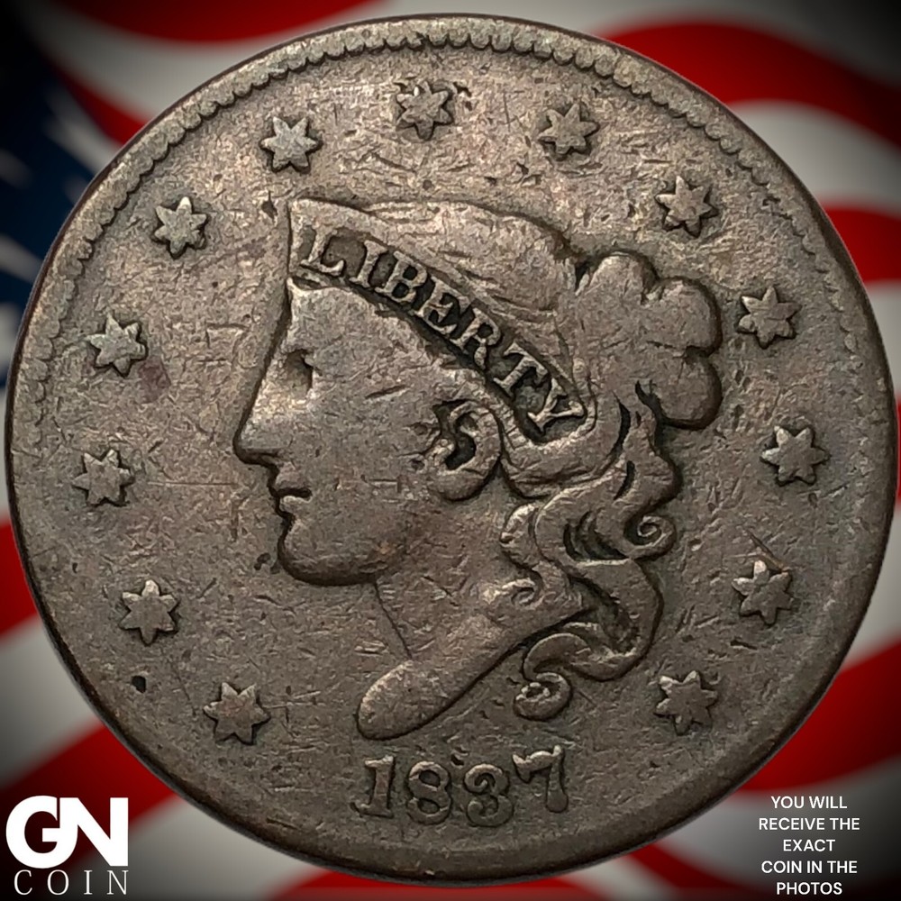 1837 Coronet Head Large Cent Y4232