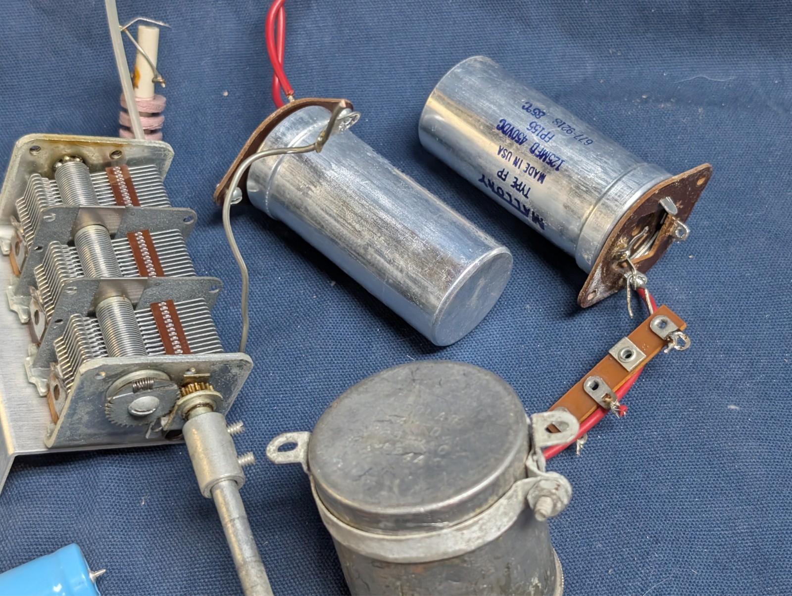 Heathkit Apache TX-1 Ham Radio Transmitter Various parts, Capacitors, tuners etc