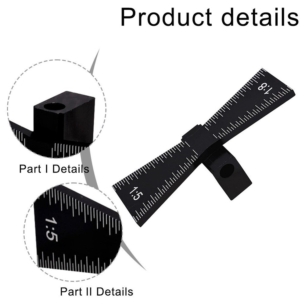 Compact Dovetail Measurement Tool for Precise Woodworking Applications