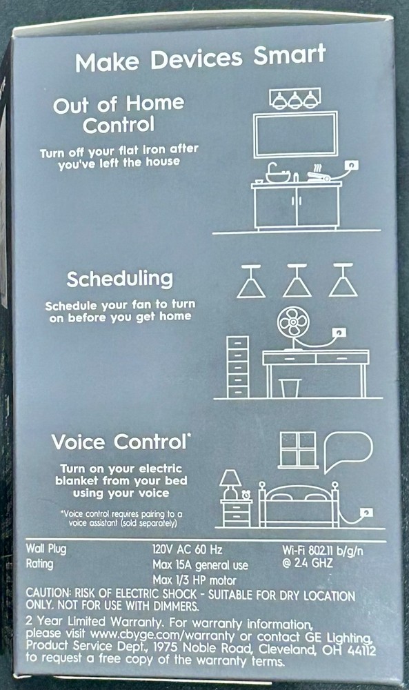 C by GE On/Off Smart Plug w/ smart bridge