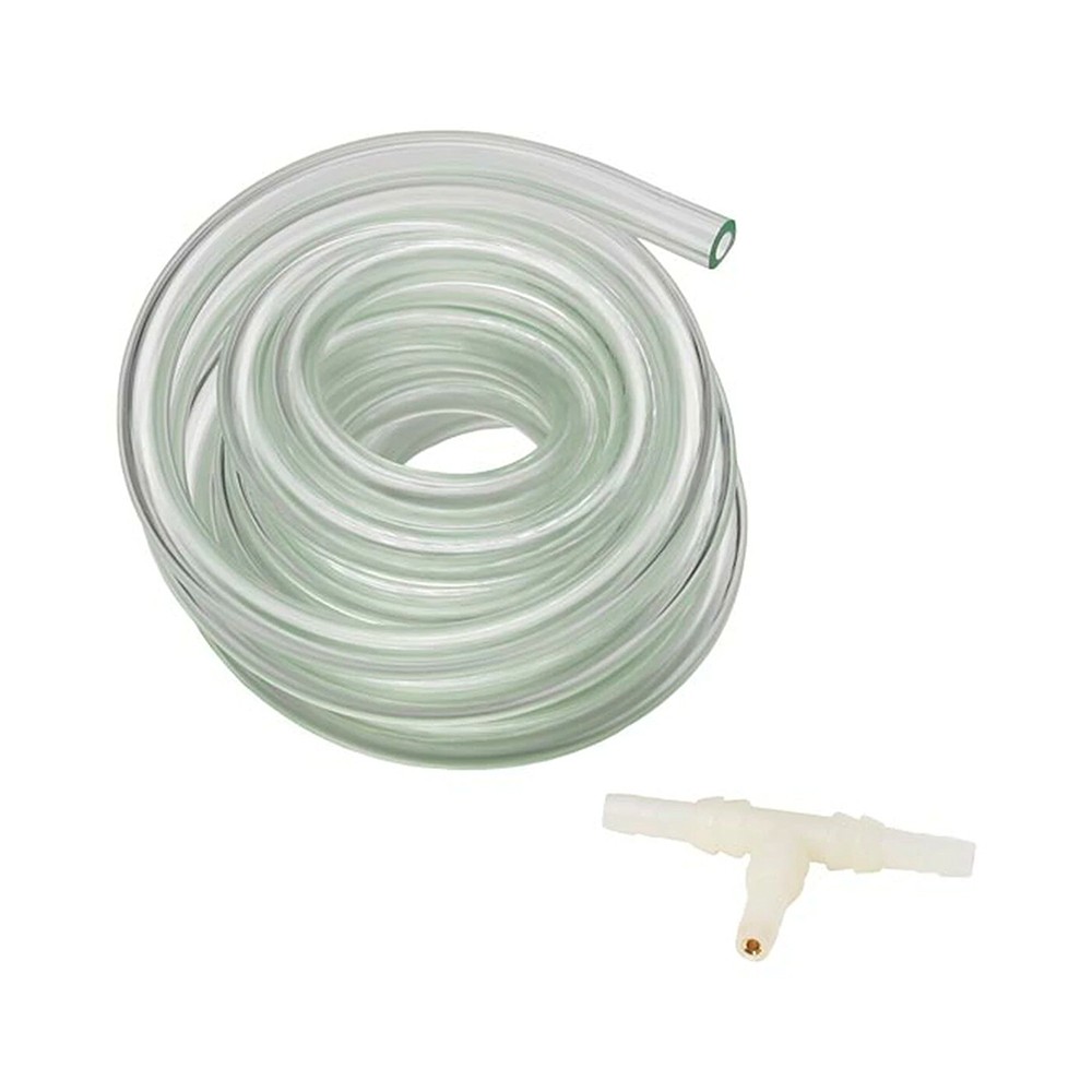 GlowShift Replacement 6' Clear PVC Boost/Vacuum Gauge Hose Kit w T-Fitting