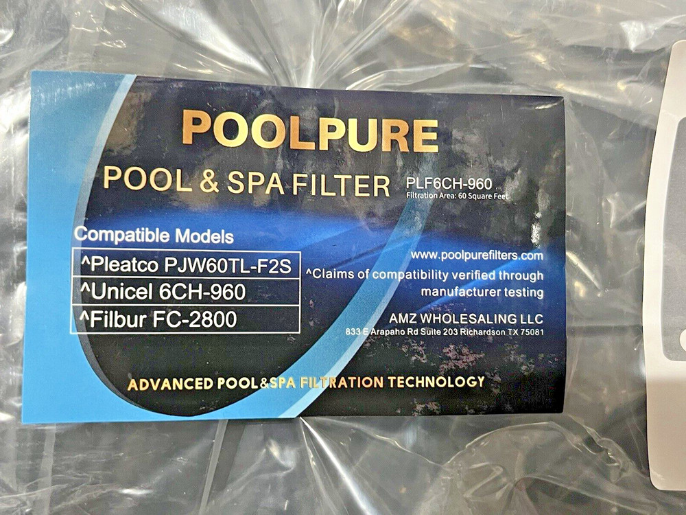 POOLPURE Spa Filter PLF6CH-960 (2 Pack) + FREE SHIPPING !