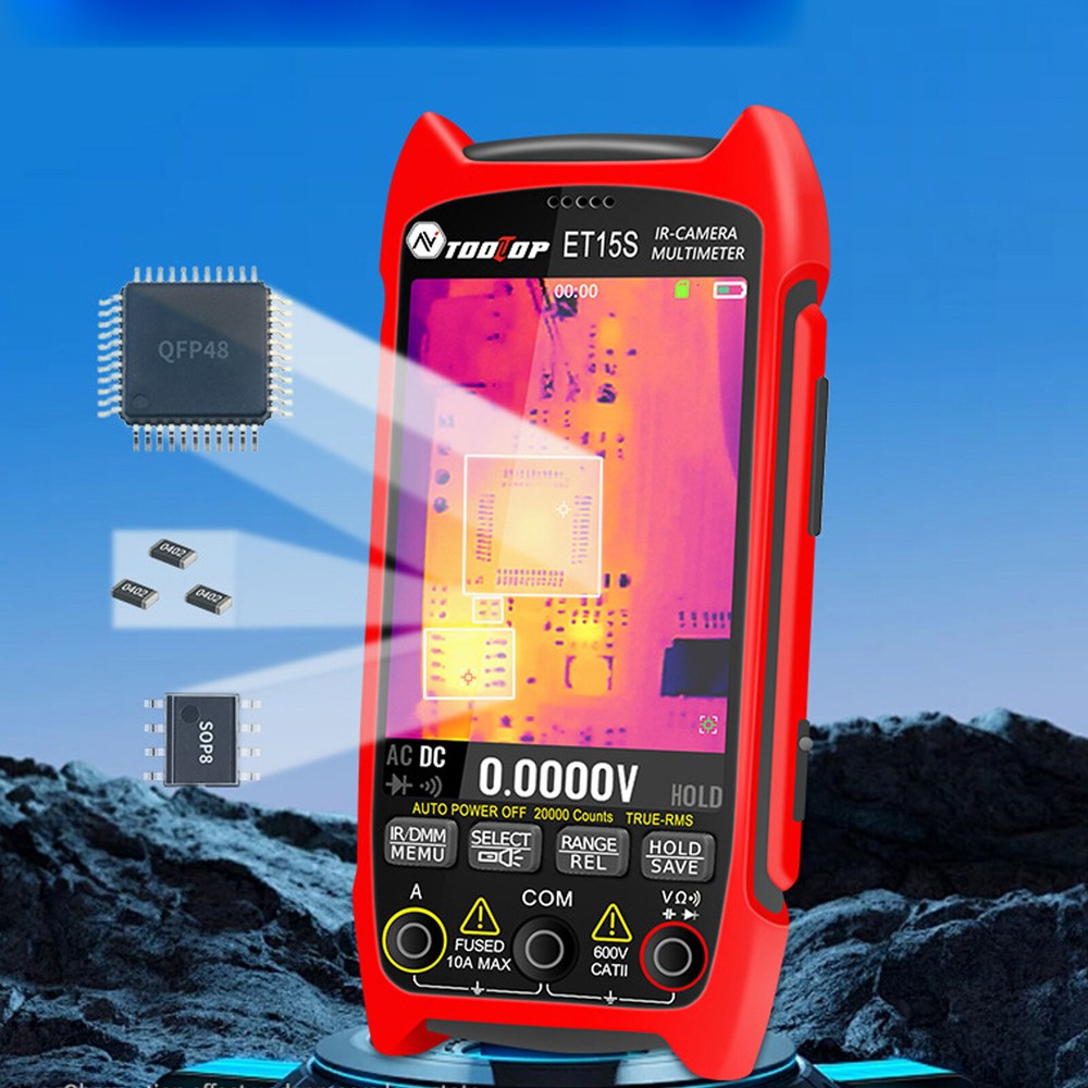 Thermal Imager IR Camera Multimeter 192*256 3.5Inch Screen Voltmeter USB PC 2IN1
