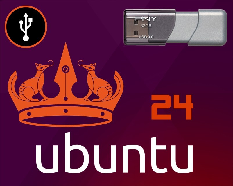 UBUNTU Linux 32GB Bootable USB Install & Live Flash Drive