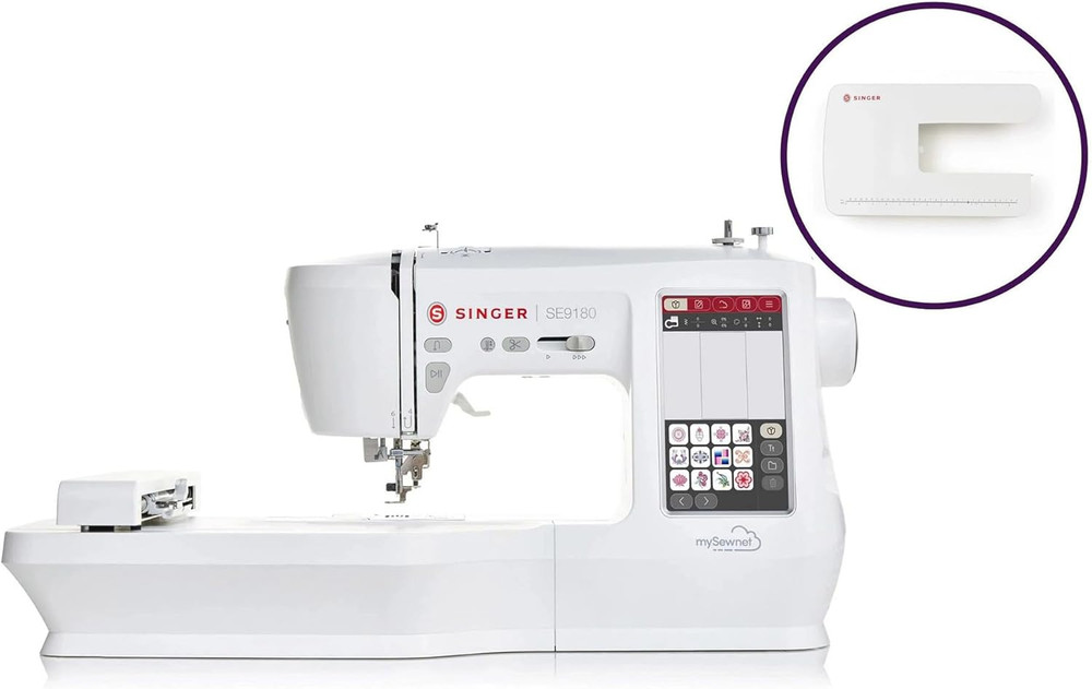 ® Large Sewing Machine Extension Table | Snap-On Quilting Table with Foldable Le