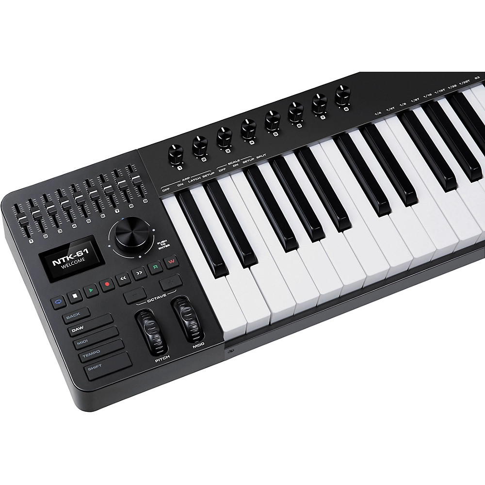 NUX NTK-61 MIDI Keyboard Controller Black LN
