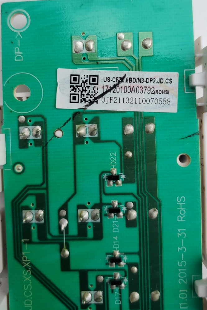 Insignia NS-DH50WH1 Dehumidifier Control Board E166702