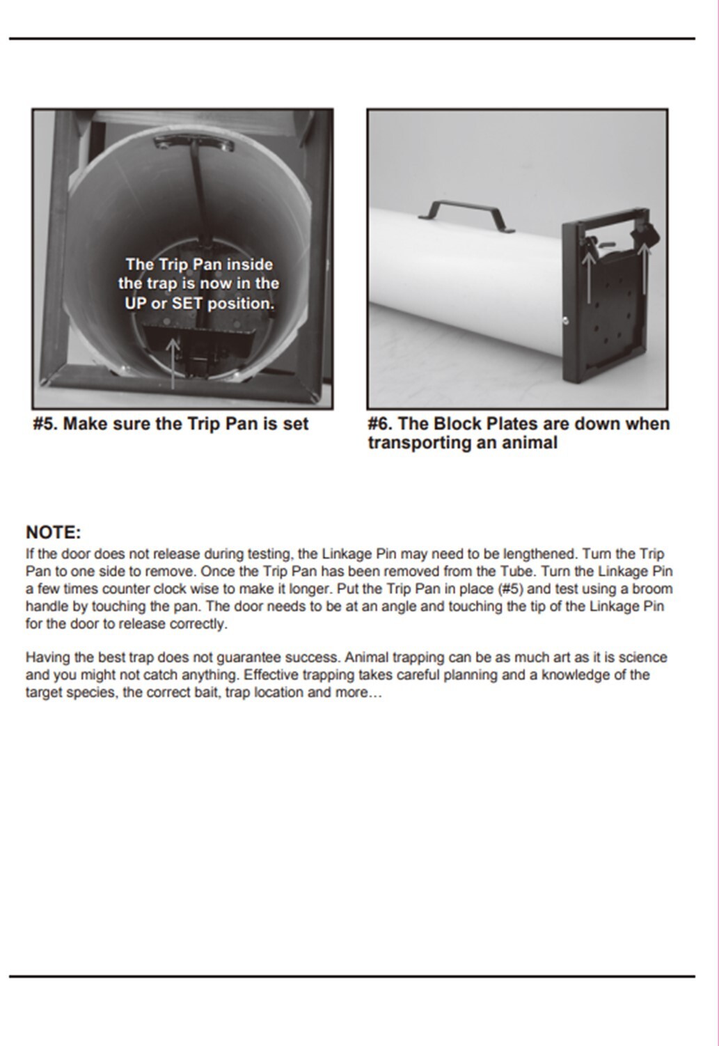 Spray Proof Live Skunk Trap, Opossum, Squirrel, Feral Cat Tube Trap