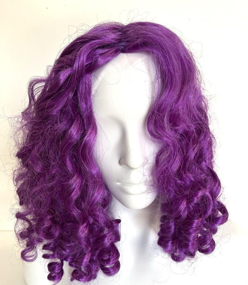Amscan Purple Damaged Doll Curly Wig READ