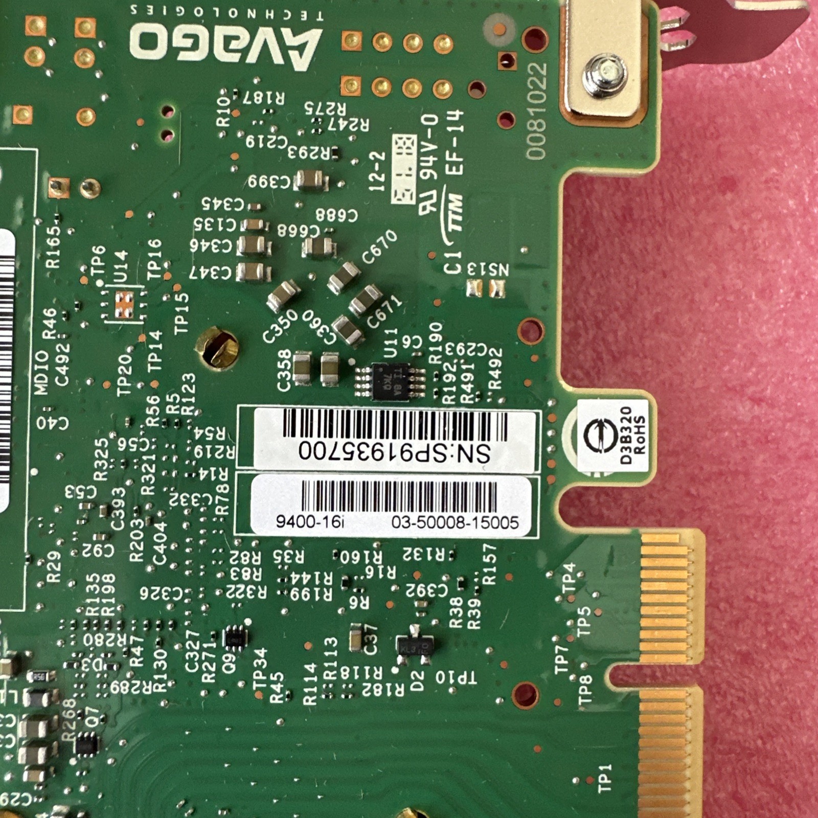 LSI 9400-16i PCIe 3.1 x8 NVMe SAS SATA Tri-Mode HBA Controller ✅ Low Profile