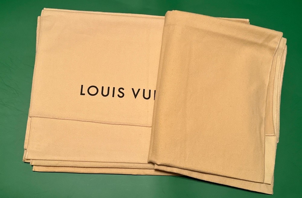 Authentic Louis Vuitton Dust Cover Bag, Beige “15x10” Envelope Type