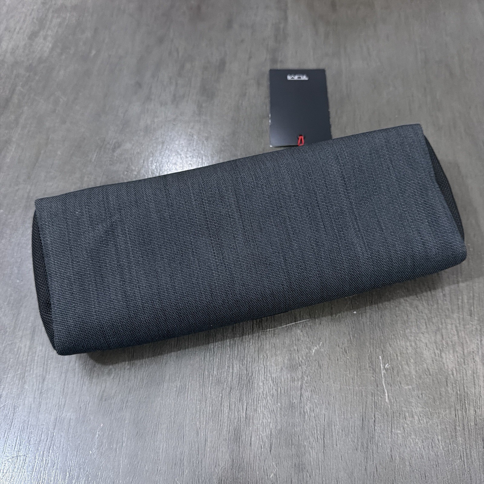 Tumi Travel Accessory Zipper Cord Pouch Bag Charcoal Gray Black NWT