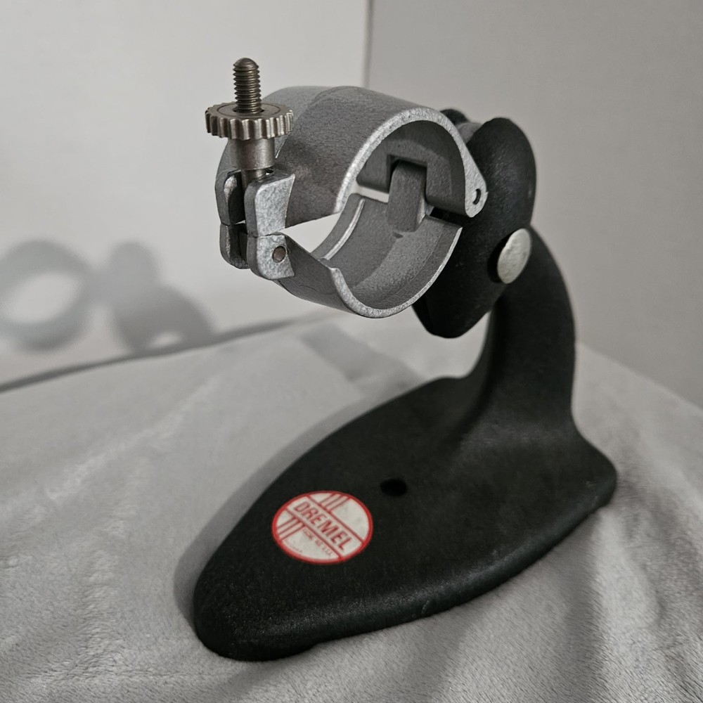 Dremel Cast Iron Universal Drill Stand Adjustable Base W/ Holder Clamp #600