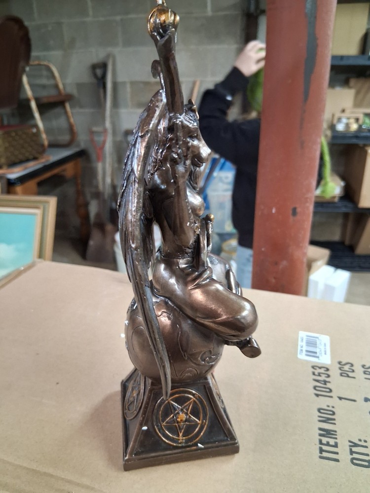 Baphomet Occult Winged Goat Deity Figurine