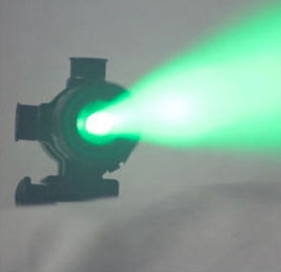 Adjustable Green Laser Flashlight Designator with QUICK RELEASE QD Mount