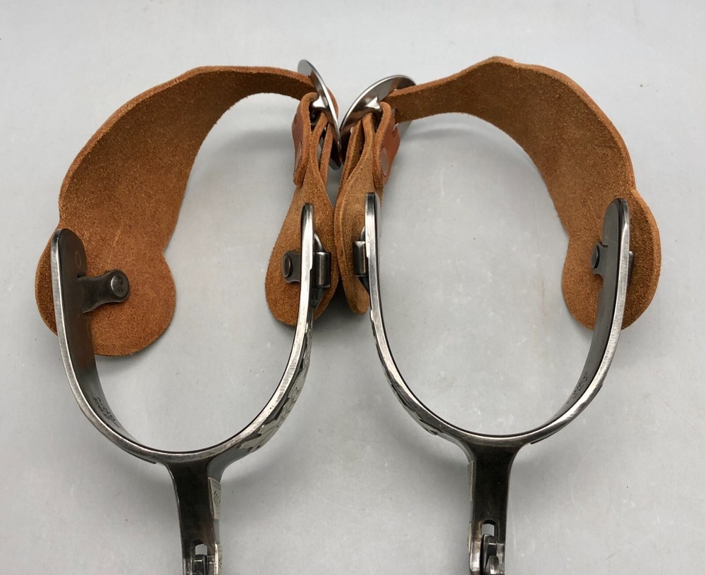 J.D. Moss Bull Theme Double Mounted Spurs