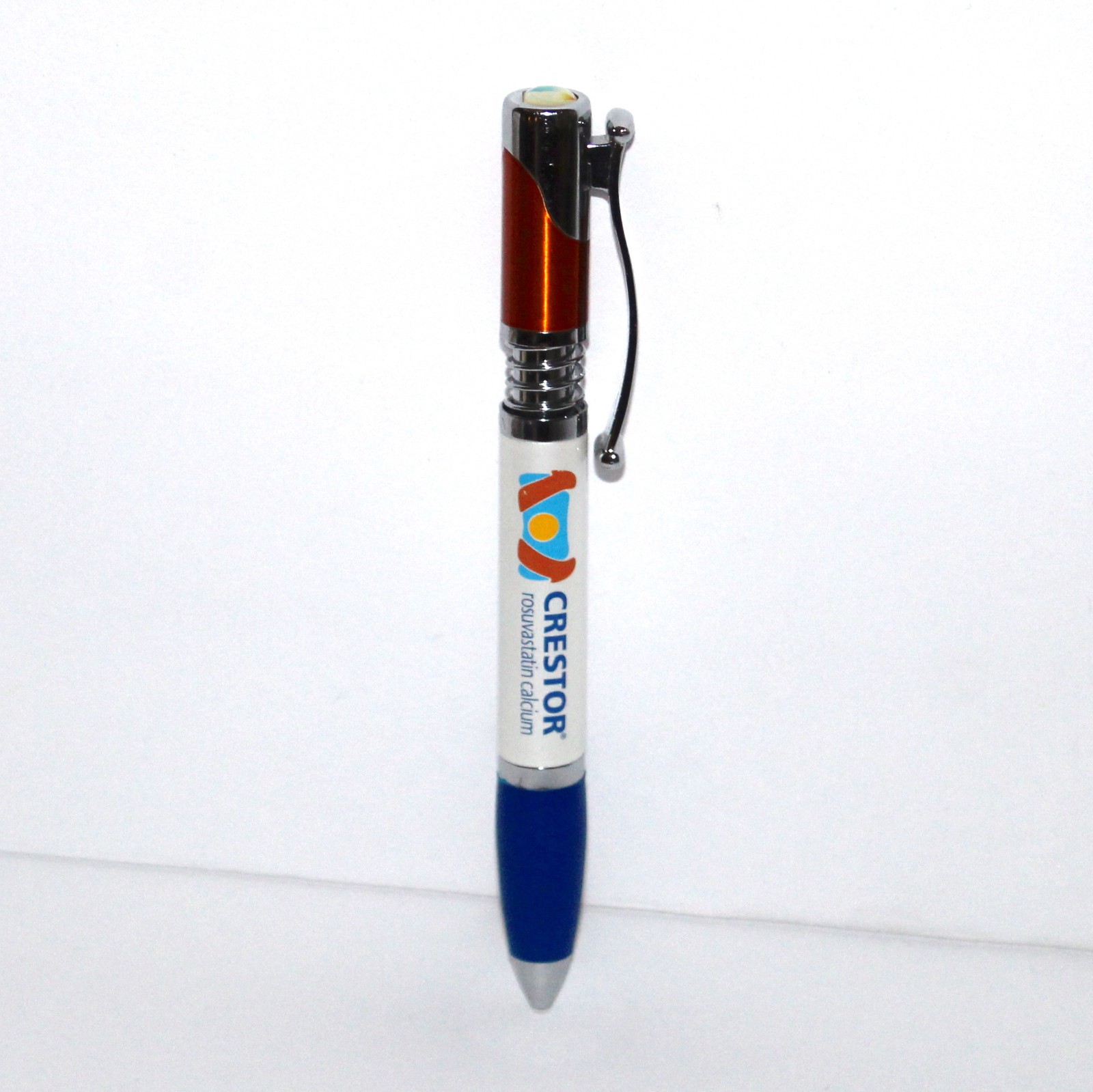 CRESTOR Drug Rep Collectible Pen RARE Heavy Metal pharmacy