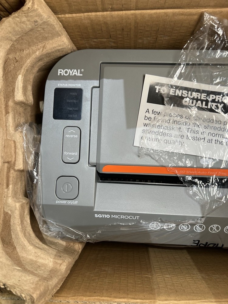 ROYAL SG-110 MICRO CUT SHREDDER-OPEN BOX
