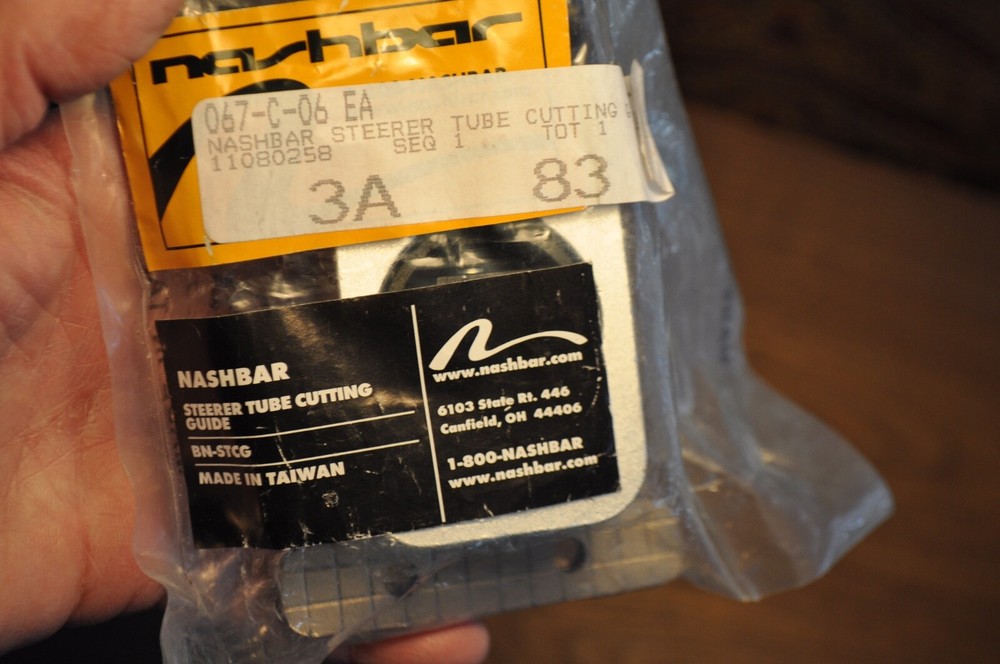 nashbar steerer bar cutting guide