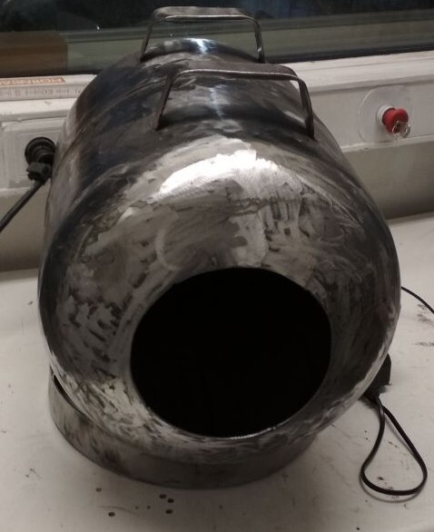 Propane tank forge. Blacksmithing, knife making, farrier, metalsmithing, smelt