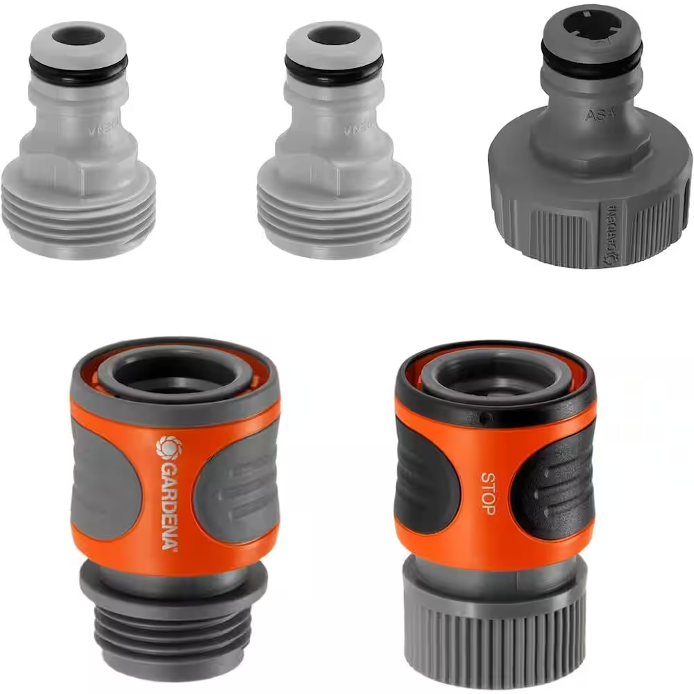 Quick Connect Set Threaded Water-Tight Fit 5 Piece