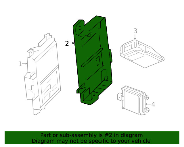 Genuine GM Active Safety Control Module Bracket 84165503
