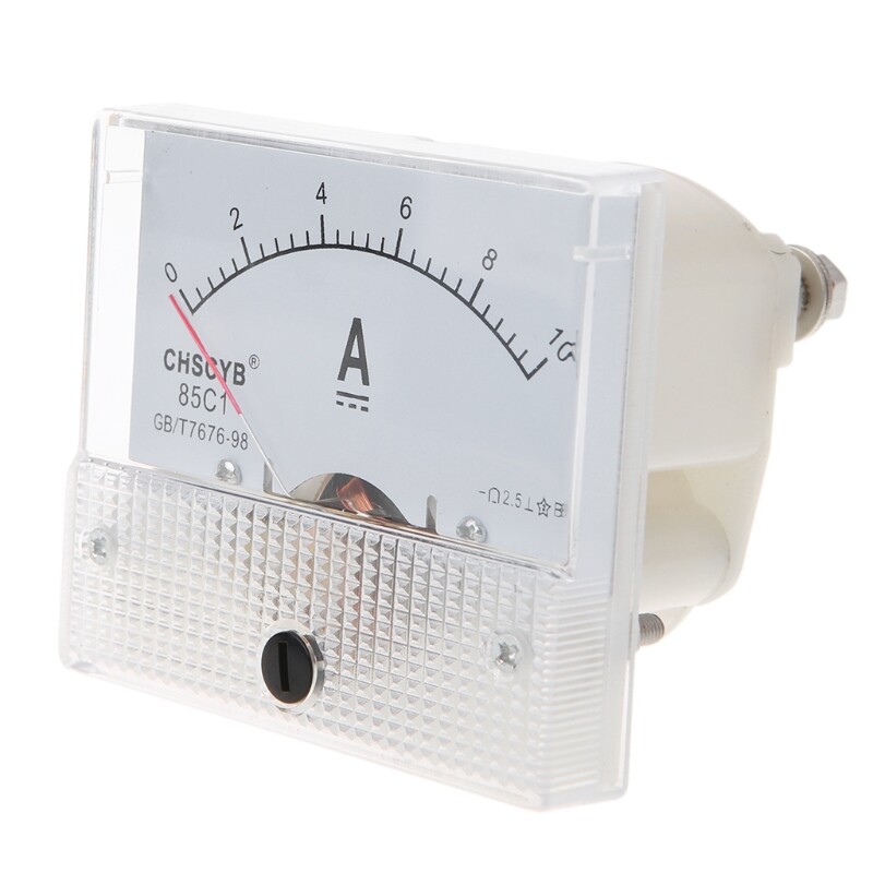 0-10A Analog for Current Panel Meter Amperemeter Rectangle Measuring Detector