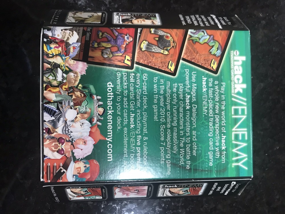 .hack ENEMY TCG CCG Deck Lot - SEALED dot Hack Starter Decks 6