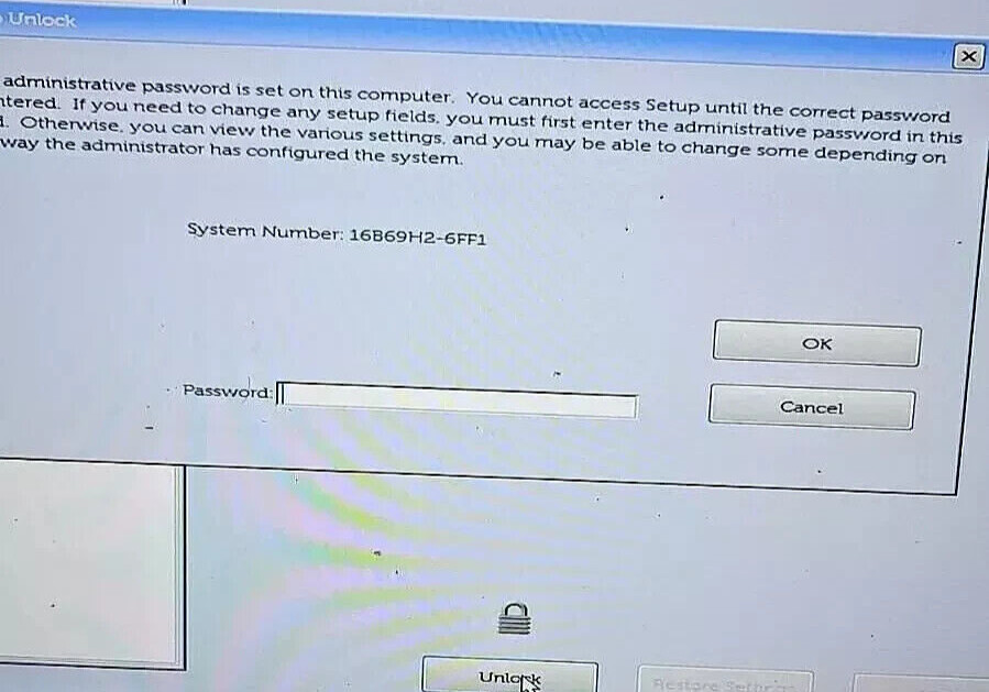 🔥Dell Bios Password Unlock BF97, 1F5A, 6FF1, 1F66, 1D3B, 2A7B, D35B, 595B, E7A8