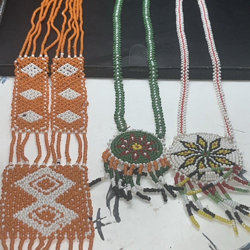 Seed Bead Native American Necklaces (3)