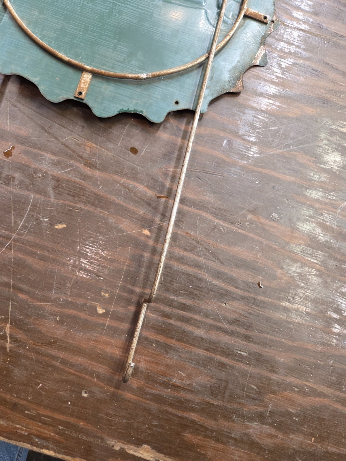 1940’s Embossed Double Dot Pepsi Cola Bottle Cap Sign Rack Topper