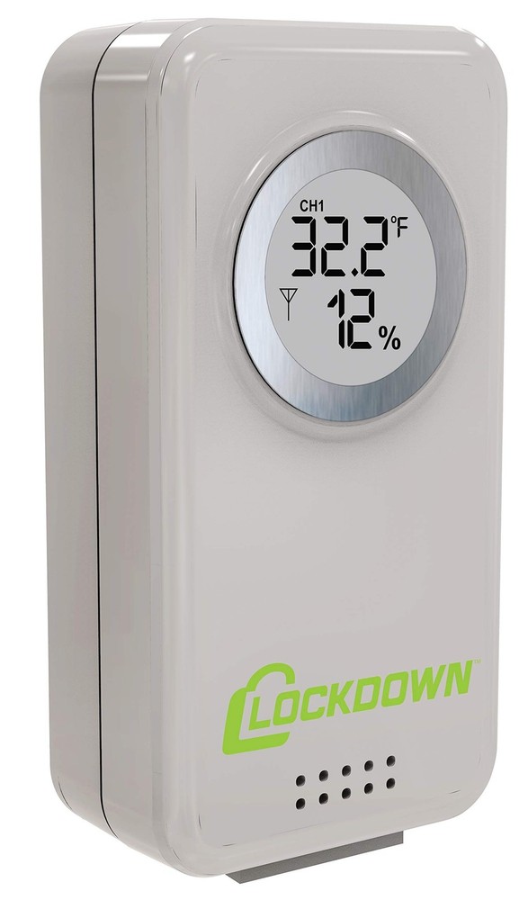 LOCKDOWN Digital Hygrometer with Convenient Design, Backlit Screen and Min/Ma...