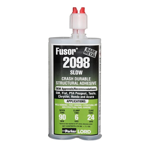 Fusor 2098 Crash Durable Panel Bonding Structural Adhesive, Slow, 210 mL