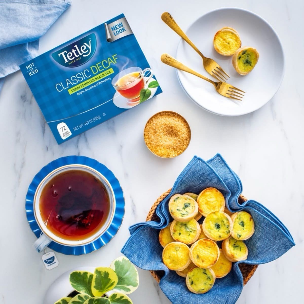 Tetley Classic Decaf Decaffeinated Black Tea 2 BOX Total 144 Bags HOT & COLD