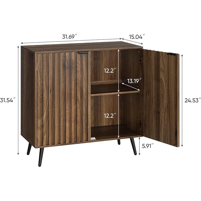 Multi-Functional Sideboard Storage Cabinet Adjustable Design Large Capacity New